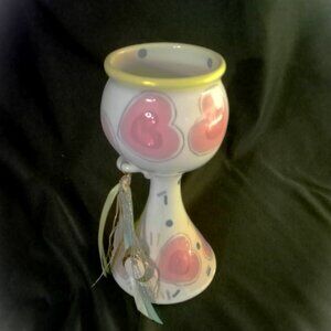 Fantastic Elisa Kietzer signed and dated (1989) goblet with original tassle